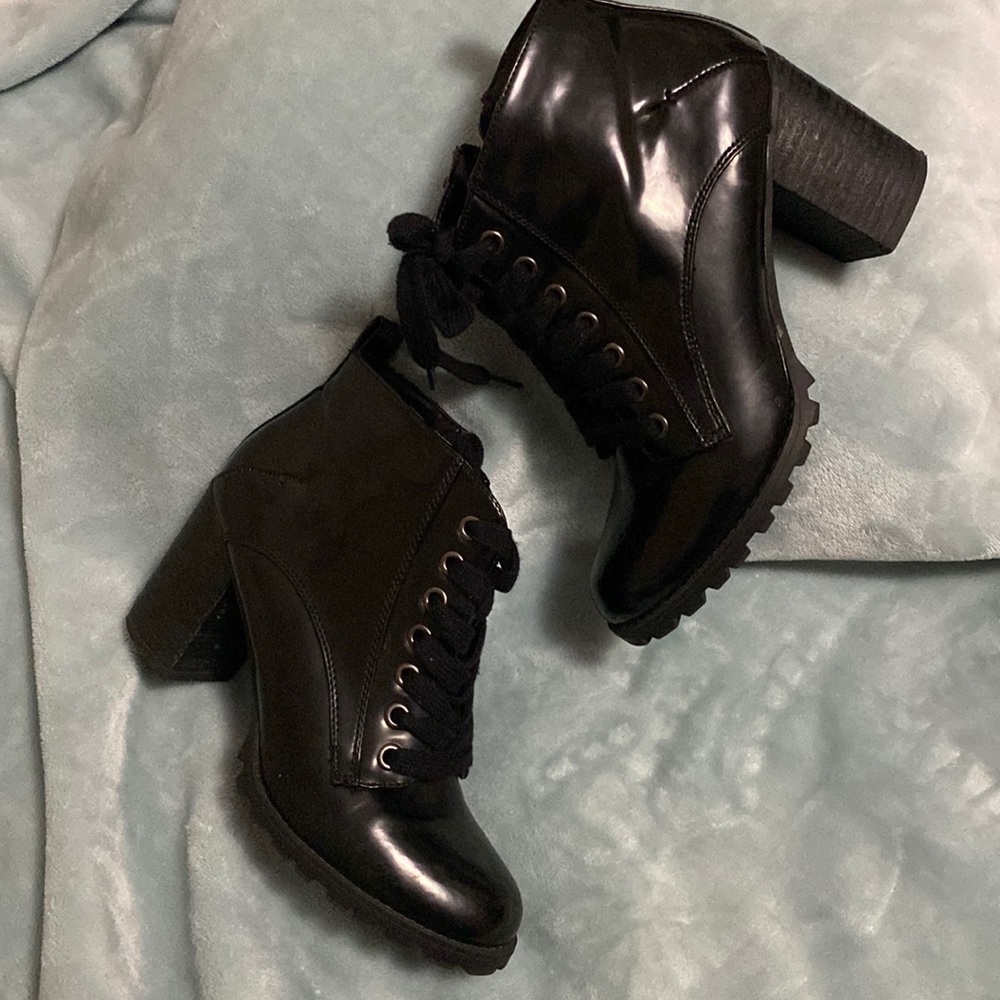 Black Patent Leather Mix No. 6 Elisabet Ankle Boot